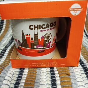 Chicago Destinations Mug - White with Orange and Red Accents